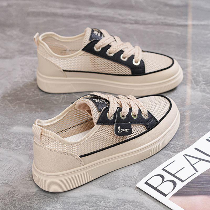 shoes increase in height in spring and autumn, versatile little white shoes, soft leather increases in height, sports thick-soled women's shoes