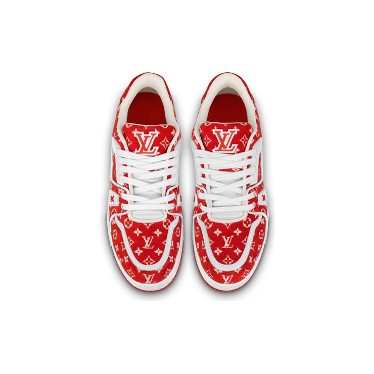 Louis Vuitton Lv Trainer Sneakers 'Red Monogram' 1ABFSO