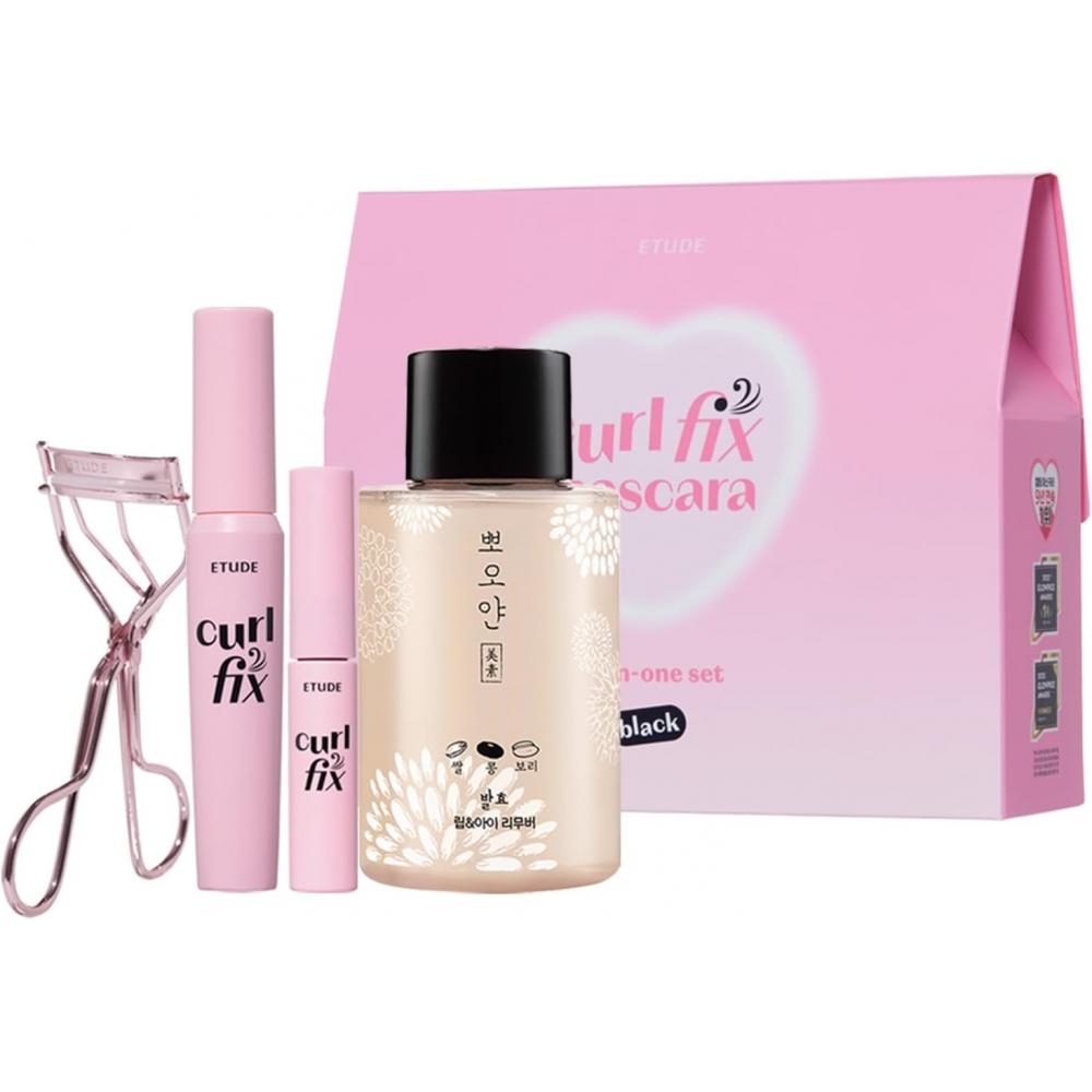 Etude Curl Fix Mascara All In One Set Waterproof Black