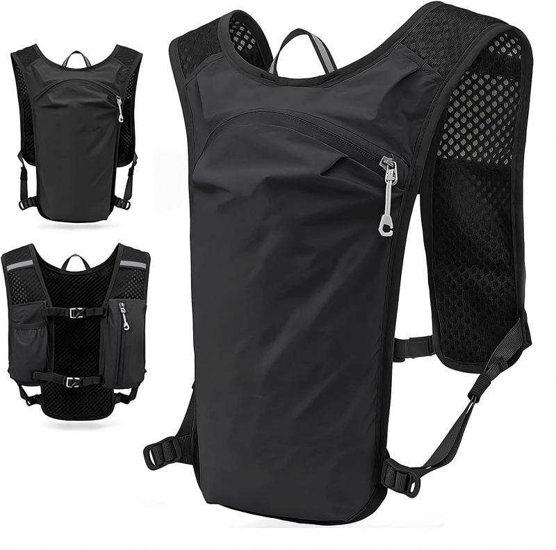 

Geestock Cycling Running Hiking Backpack Breathable Trail Running Marathon Water Backpack Sports Vest Riding Bike Climbing Bag чорний