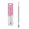 Cuticle Pusher with 2 End Cuticle Cleaner Nail Cuticle Remover Nail Cuticle Trimmer Stainless Steel Manicures Tool