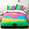 Ensemble 3 pièces Fall Guys Parfait pour la chambre à coucher Ensemble de literie confortable comprenant une housse de couette et deux taies d'oreiller Idéal comme cadeau d'anniversaire ou de Noël