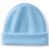 Children's Cashmere Hat% Pure Cashmere Autumn and Winter New Casual Versatile Double-layer Knitted Thermal Head Hat