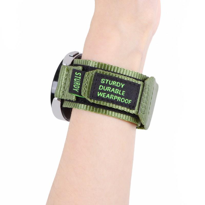 Nylon Quick-Release Hook-and-Loop Watch Band for Huawei GT3/4 - 20mm/22mm