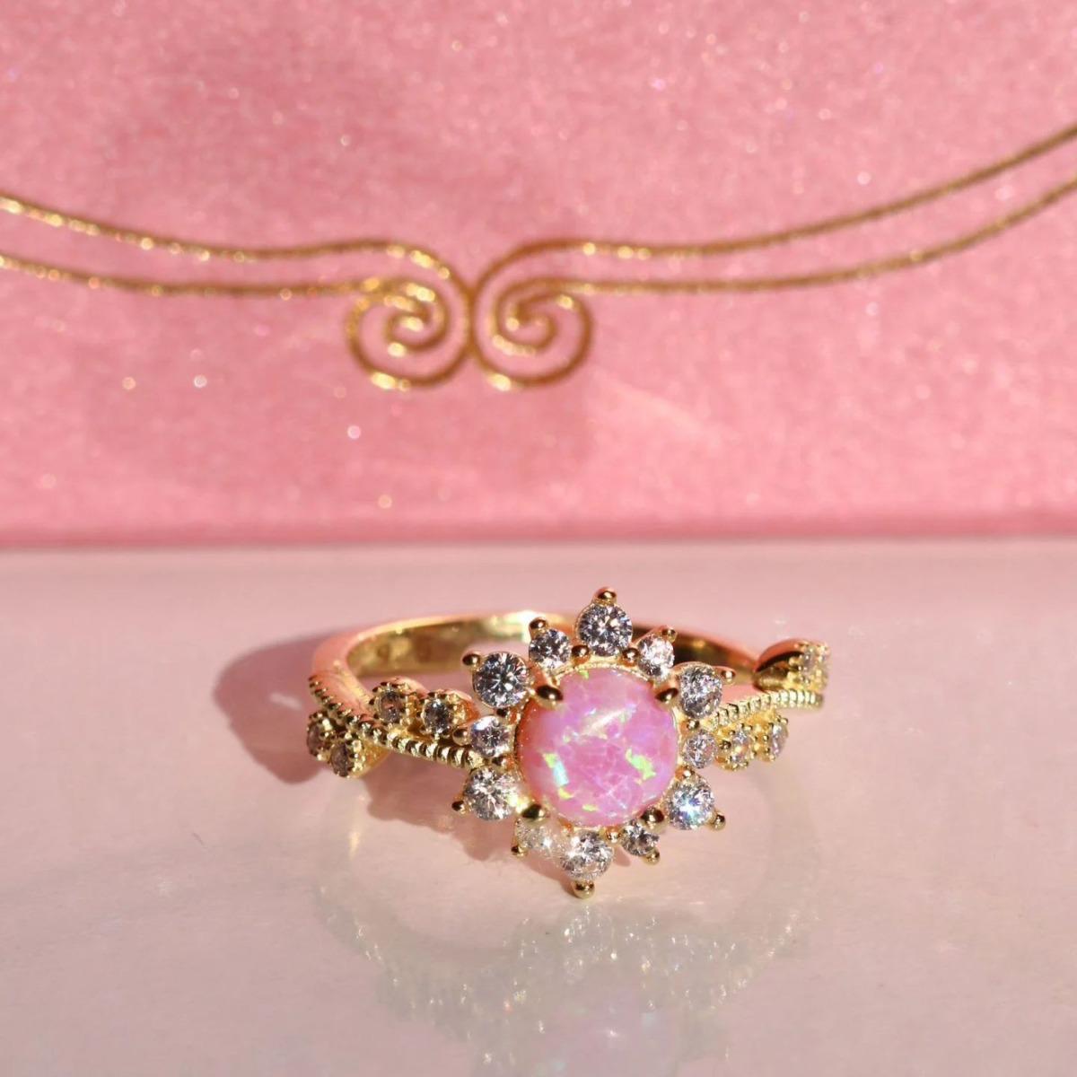 European & Australian Opal Dopamine Barbie Necklace with Zircon Star Pendant