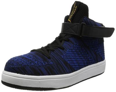 Work Shoes Safety Shoes Middle Cut Resin Toecap Lightweight Breathable Reduces Foot Stuffiness Joe Maverick Fine Knit Blue 28 Cm 3E JSAA Class B
