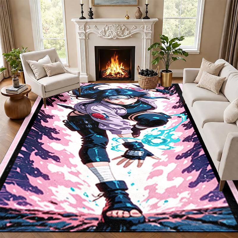 Hyuga Hinata Carpet Door Mat for Living Room or Bedroom Protective Mat Under Chair Office Decoration Christmas Gift Birthday Present