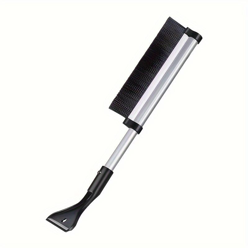 1PC Car snow shovel with retractable multifunctional snow sweeping brush, glass scraper, winter snow and ice removal tool
