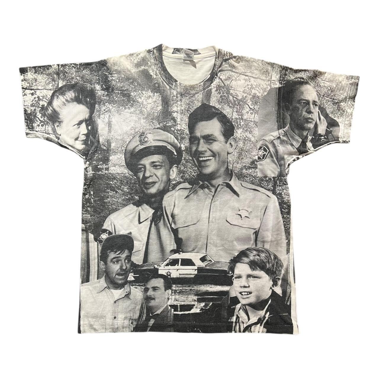 Vintage 90s Andy Griffith TV Show AOP Signed By Don Knotts Barney Fife T-shirt XXXXL