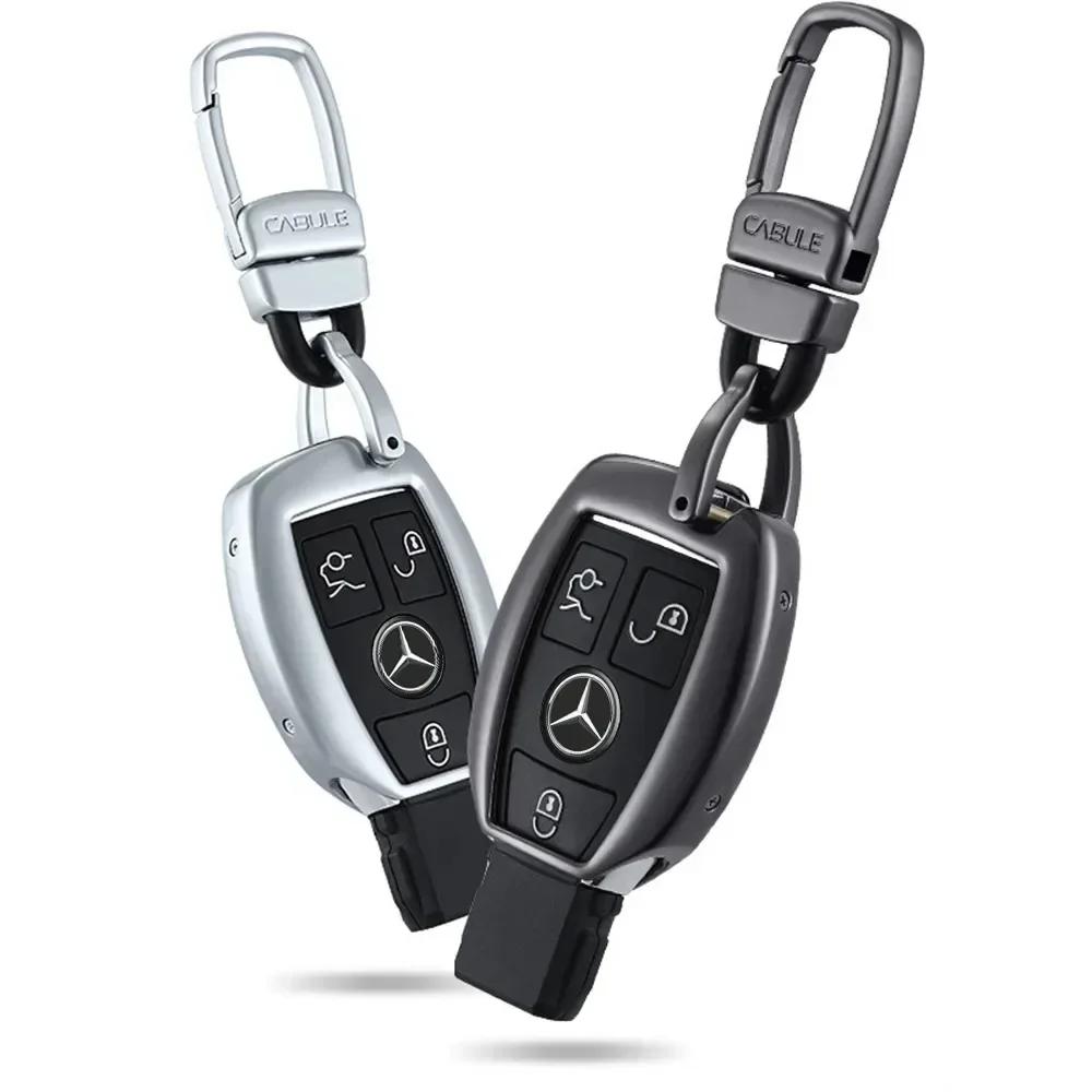 XFAXA1 2025 Hot For Mercedes Benz 14mm Car Key Emblem Stickers Accessories For Mercedes Benz AMG E S C A B Class GLE GLS CLS GLC CLA GL