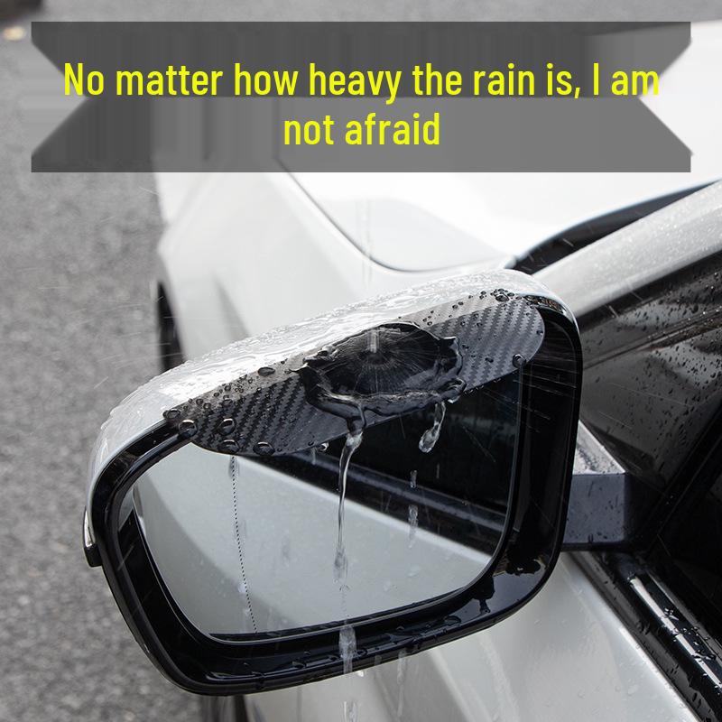 Rainproof Rearview Mirror Shield & Reflective Rain Eyebrow for Cars