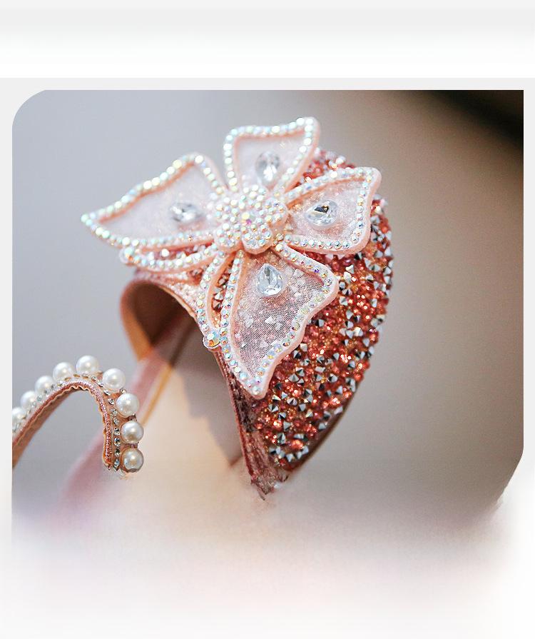 2025 Spring Bow Sandals: Girls' Princess Dance & Leather Shoes