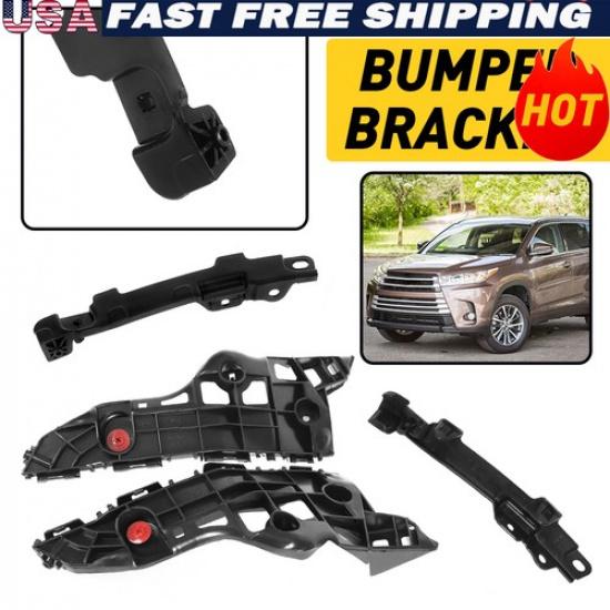 For 2014- Highlander Bumper Toyota Front Mount Hold Brackets Support Beam 4X