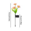 Realistic Flower Solar LED Lights Waterproof Design Solar Garden Lights  Backyard Decor