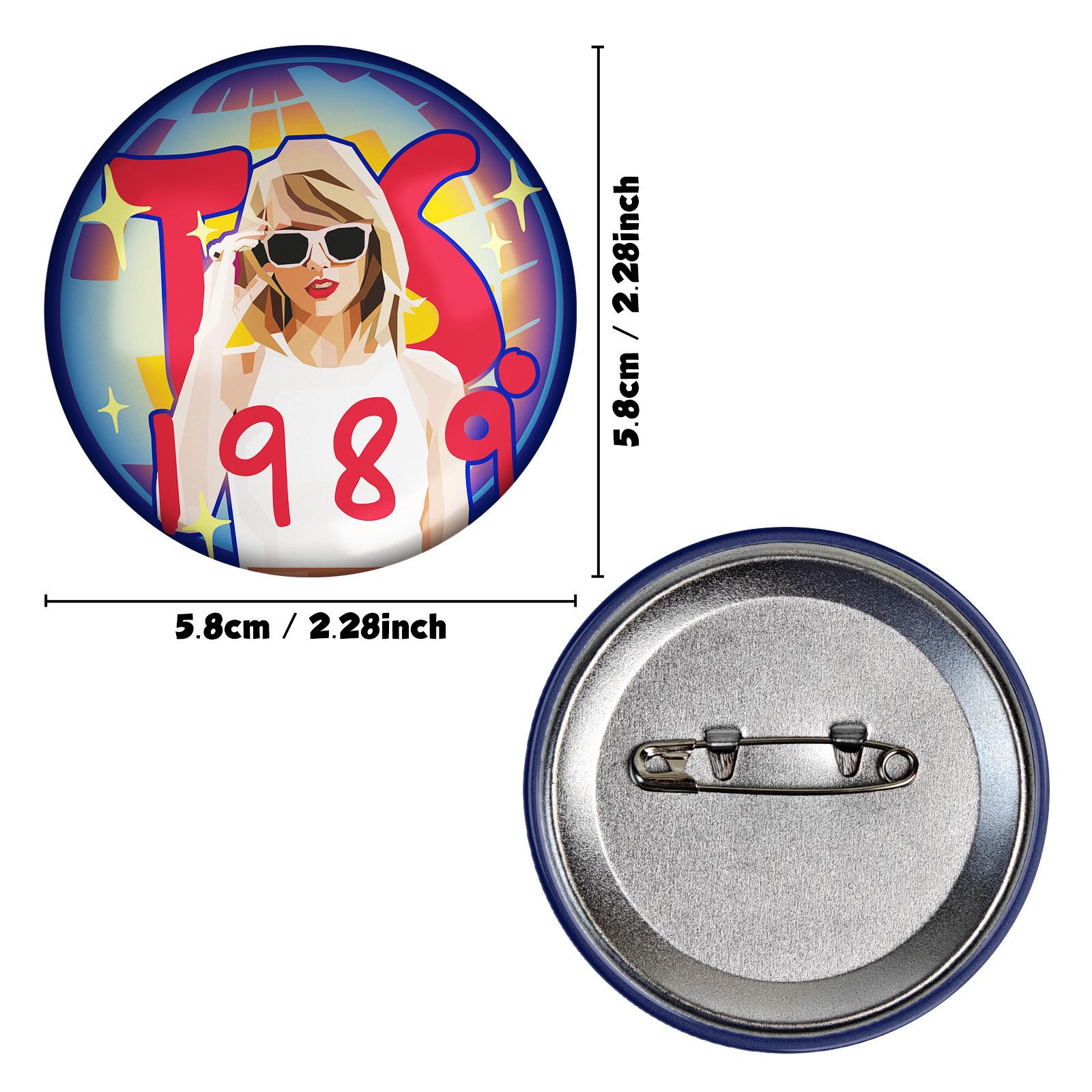 Taylor Tinplate Badge Creative Cartoon Taylor Swift Brooch