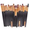 Large Set of Professional Makeup Brushes Complete Set of 20 Pieces Slim Brushes