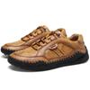 Nowe Męskie Buty Casual Wygodne Oddychające Modny Styl Mokasyny Skórzane Ręcznie Robione Casualowe Mokasyny Mieszkania Trwałe Buty
