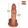 Luxurious Realistic Dildo Soft Liquid Silicone Rubber Ribbed Simulation Dildo for Women,Bulky Female Sex Toy with Lifelike Texture and Veins