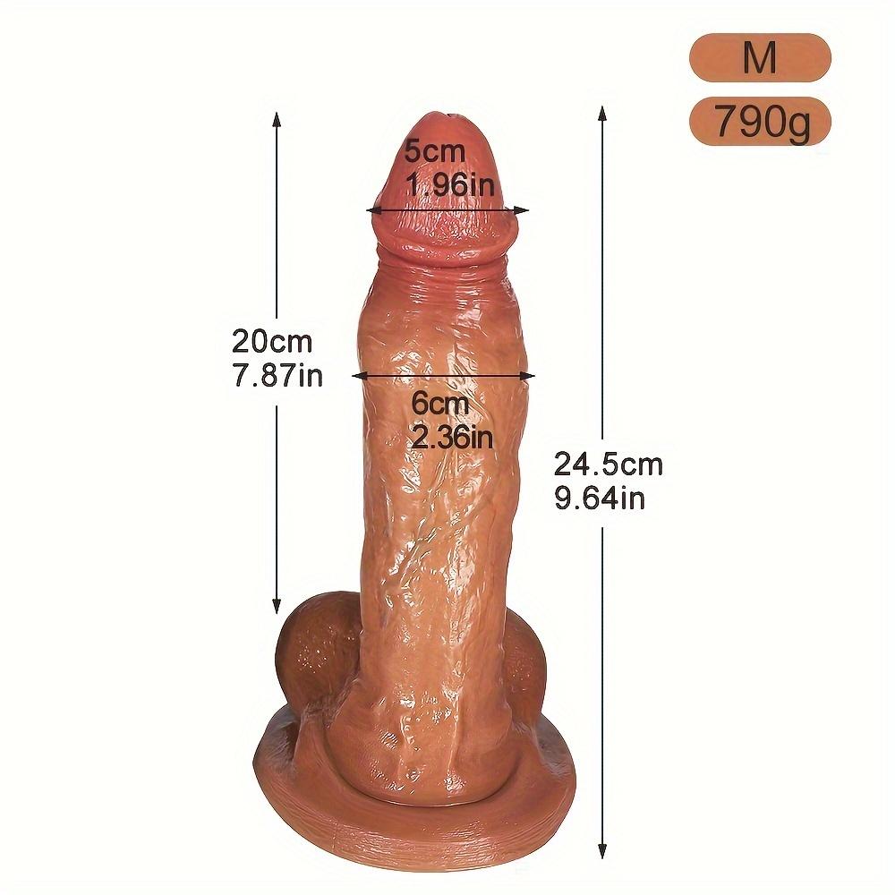 Luxurious Realistic Dildo Soft Liquid Silicone Rubber Ribbed Simulation Dildo for Women,Bulky Female Sex Toy with Lifelike Texture and Veins