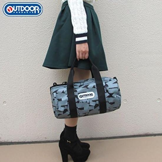 Godzilla X Outdoor Products Collaboration Mini Boston Logo Gray Bag, Pattern,