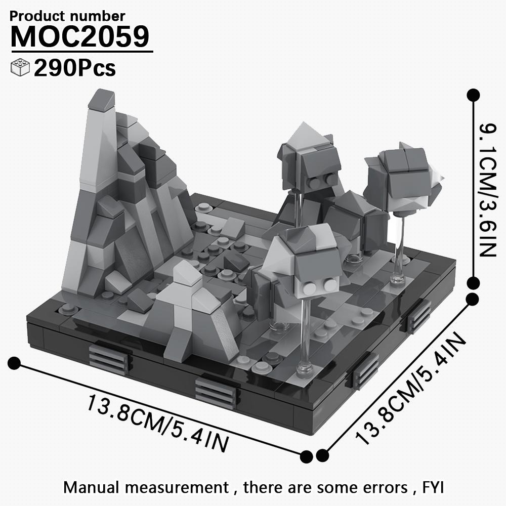 MOOXI Seria Wojen Kosmicznych Model Scenariuszowy MOC Klocki DIY Diorama Zabawki dla Dorosłych i Dzieci Zestaw Klocków Prezenty Montessori Dekoracja