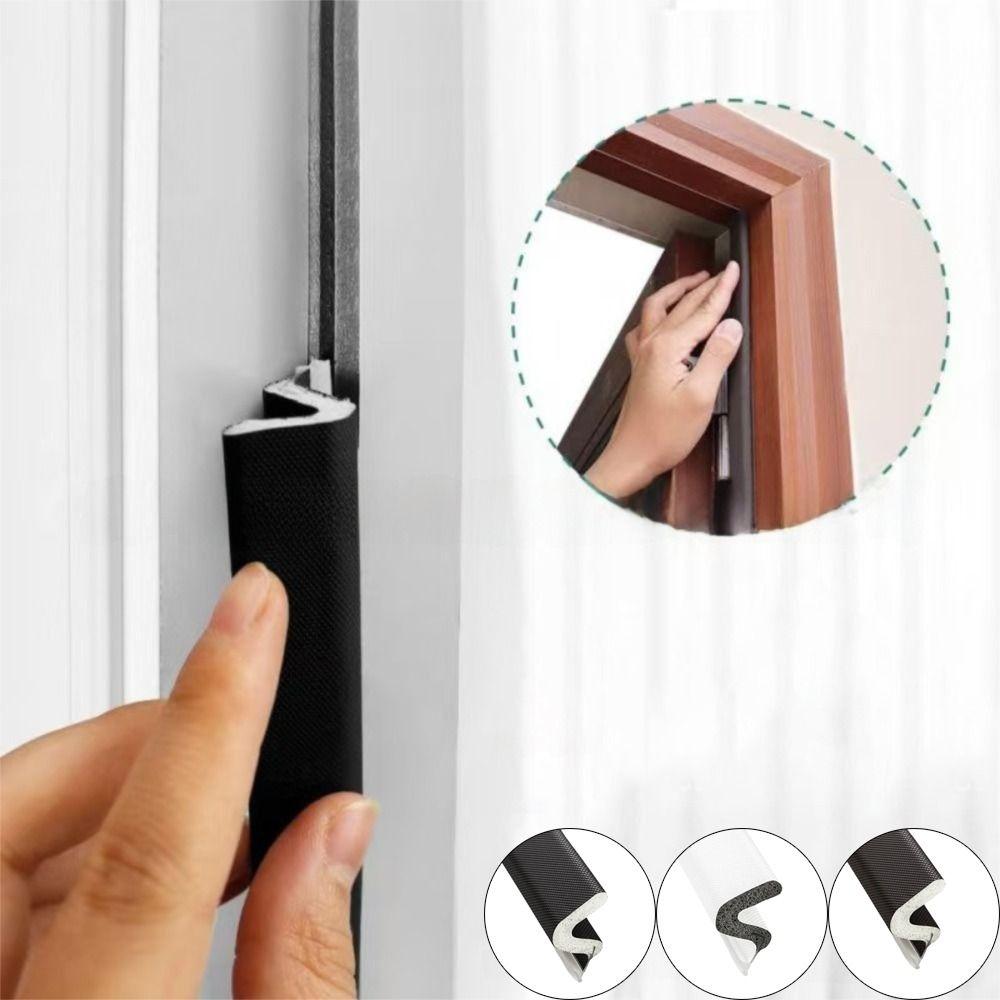 Q-Shaped Foam Door Seal Strip Noise Cancelling Exterior Door Weather Stripping Window