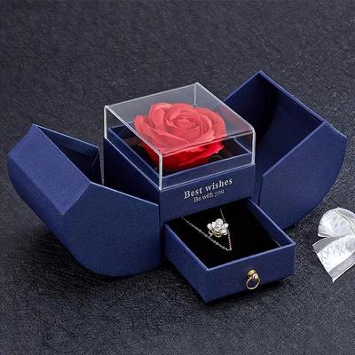 Bir Kutuda Büyülü Gerçek Gül Sevgililer Günü'nde Onun İçin Romantik Hediyeler Anneler Günü Yıldönümü Doğum Günü Partisi Festivali Hediye Kutusu