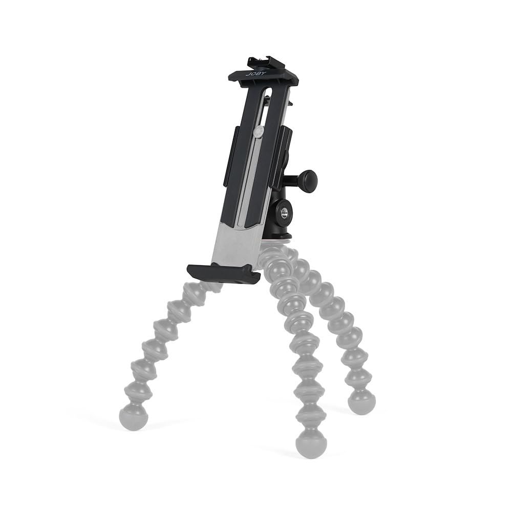 JOBY GripTight Tablet Mount Adapter for PRO2 Female Detachable Cold Compatible with Tablets Wide and Deep Tablets, 1/4" Thread, Shoe, 13-23.5cm 1.7cm