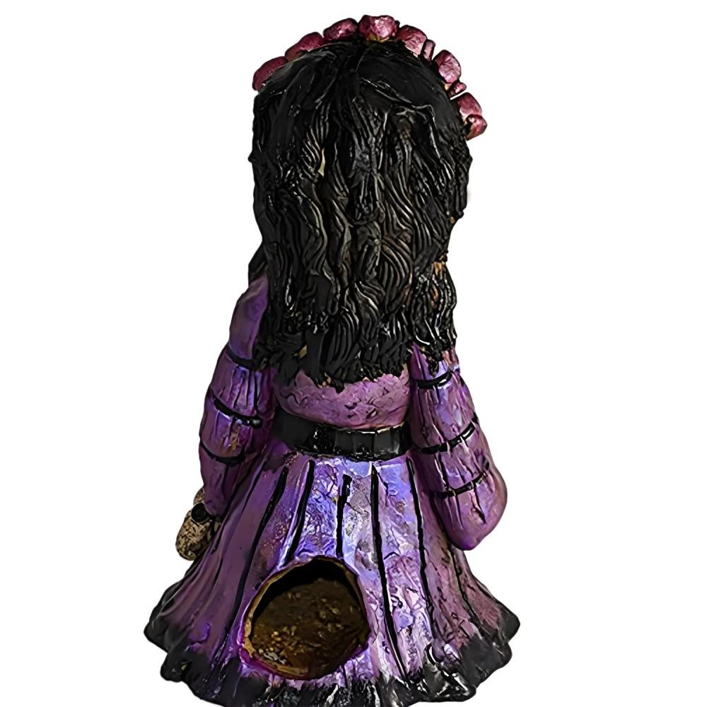 Voodoo-Puppe Kegelräucherkegel Räucherkegel, Nebelförmiger Aromatherapie-Nebel aus Nase und Augen Handgeformte Harz-Stehpuppe