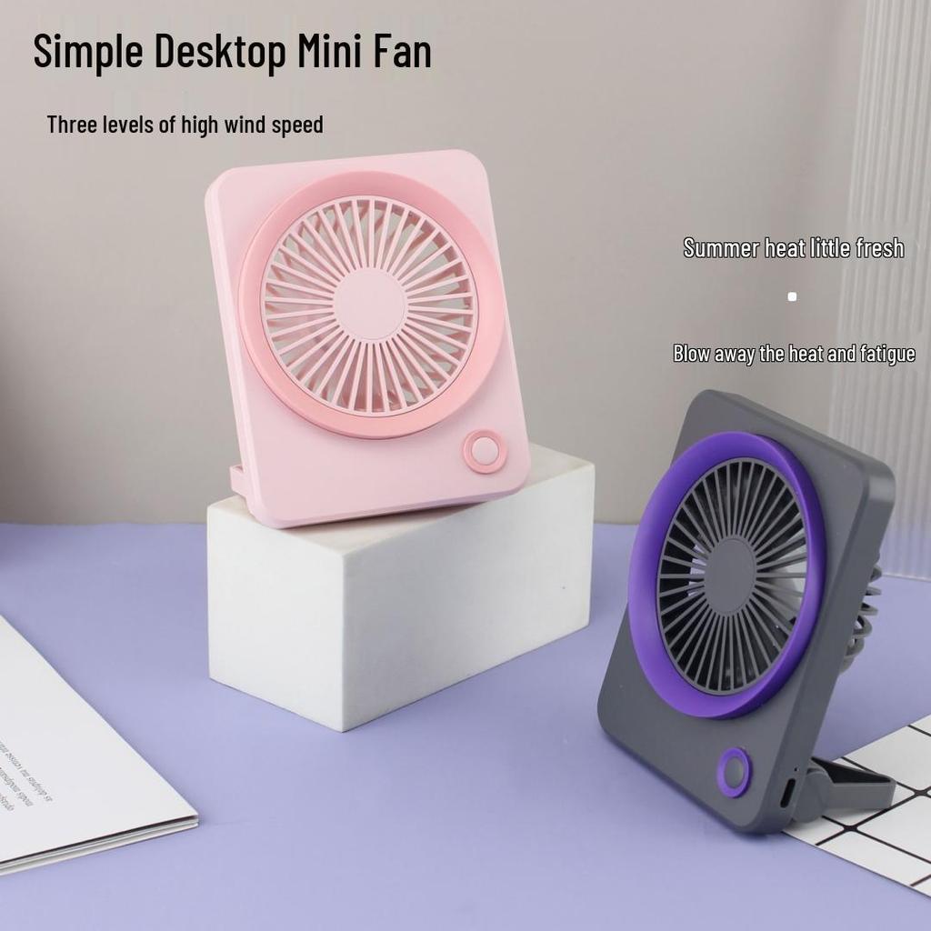 Portable USB Mini Desktop Fan for Home or Dorm - Large Airflow