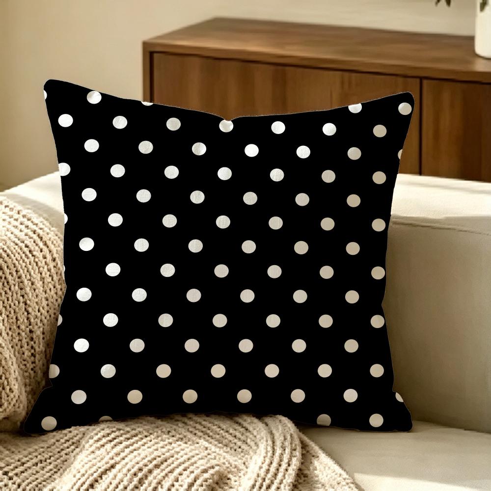 Graphic Polka Dot Cushion Cover Pillow Cover Nordic Minimalist Throw Doublesided Print Cushion Case For Sofa Bedroom Decor