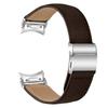 Wrist Strap with Silver Quick Release Connector For Samsung Galaxy Watch6/Watch6 Classic Genuine Leather Watch Band