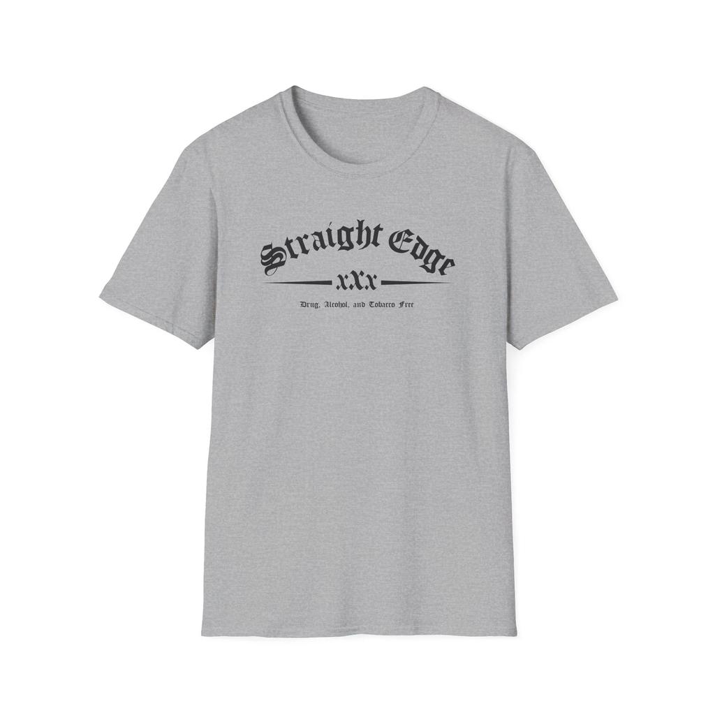 T-Shirt Straight Edge, Hardcore Punk Dare xXx sXe Sobrio Pulito AA NA Rock
