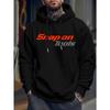 Herren Casual Hoodie mit auffälligem Muster "SNAP ON TOOLS" Regulärer Stil Hoodie