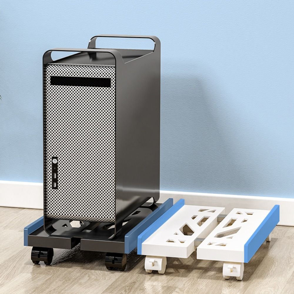 Adjustable Computer Host Bracket Telescopic Mobile Base Bracket Chassis Tray  Desktop Household