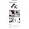 4pcs Awning Wind Rope 8 Inch Adjustable Lanyard Hanging for Tent Fan Grow Plant Lamp Pulley Ropes Pulley Lifting Pulley Hook