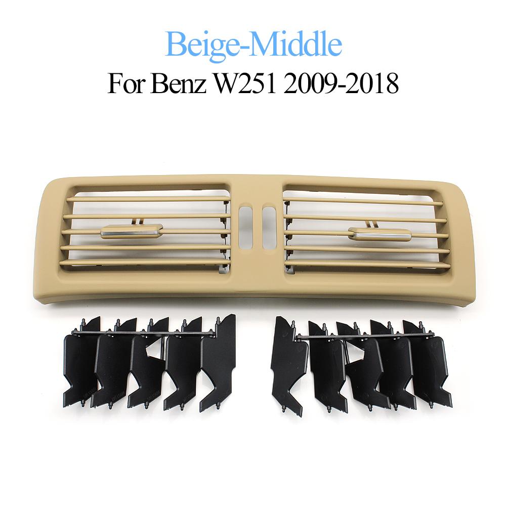 Car Left Right Central Rear Air Conditioner Grille AC Vent Panel Cover For Mercedes Benz W251 R300 R320 R350 R400 R500 2006-2009