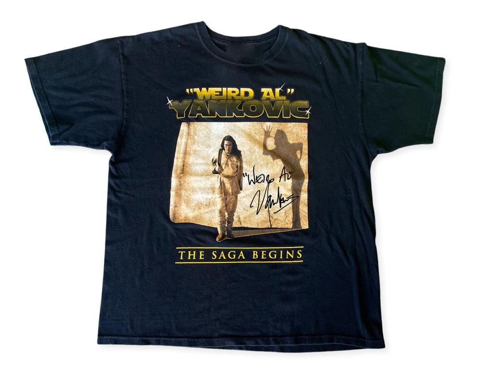 Vintage Weird Al Yankovic The Saga Begins Cotton Black S-4XL Unisex Shirt TT212 Unisex T-Shirt XXL