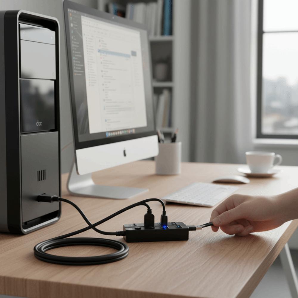 With Switch USB 3.0 Hub 5Gbps High Speed Multiple Expander Hub Multi USB Splitter  Docking Stations