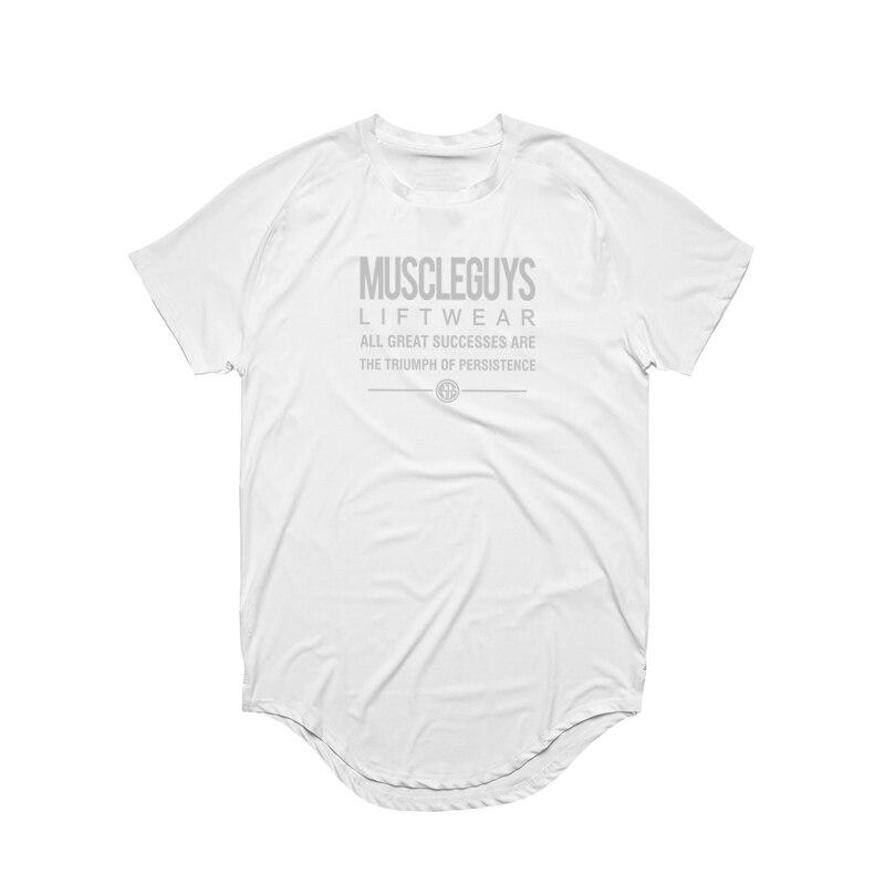 Muscleguys New Trend Fitness T-shirt Print Short-sleeve Gym Training Running Clothes Bodybuilding Men's Sports Tops Comfortable and Dry