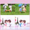 Delightful Kissing Couple Dolls For Handicraft Micro Garden Ornamentation