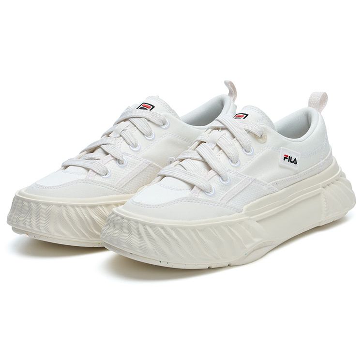 FILA Fosso Casual Shoes Simple Comfortable Low-Top Canvas Shoes Women sneaker White F12W322301FWA