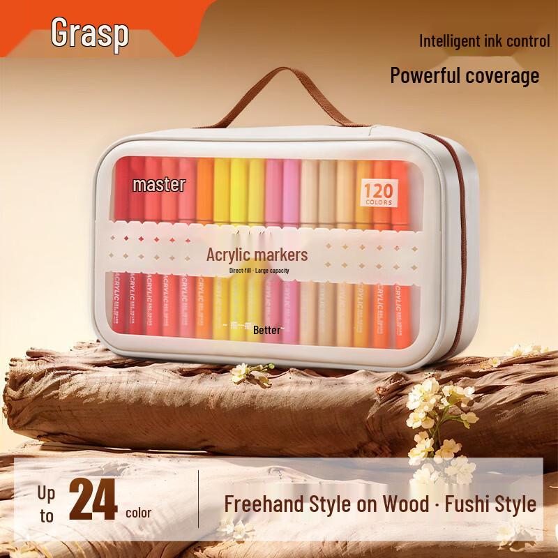 Smart Ink Control Soft Tip Acrylic Marker Pen Set