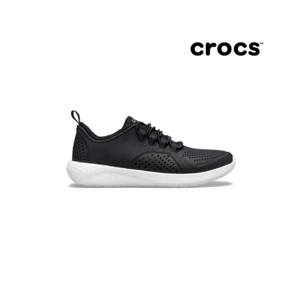 

Crocs Kids Light Ride Pacer Black White 206011 066 C12180