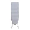 Adjustable Height Foldable Ironing Board with Iron Rest Heat Resistant Cover Non-Slip Silicone Feet for Home Laundry Dorm Apartm
