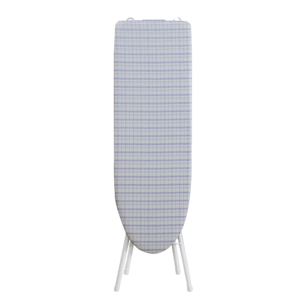 Adjustable Height Foldable Ironing Board with Iron Rest Heat Resistant Cover Non-Slip Silicone Feet for Home Laundry Dorm Apartm