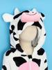 Toddler Animal Jumpsuit Long Sleeve Elastic Cuffs Zip Up Cute Cartoon Hooded 3D Tail Home Casual Wear