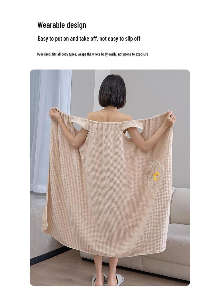 2023 Royal-Style Coral Fleece Bath Skirt: Absorbent, Non-Shedding, Soft, and Fashionable.