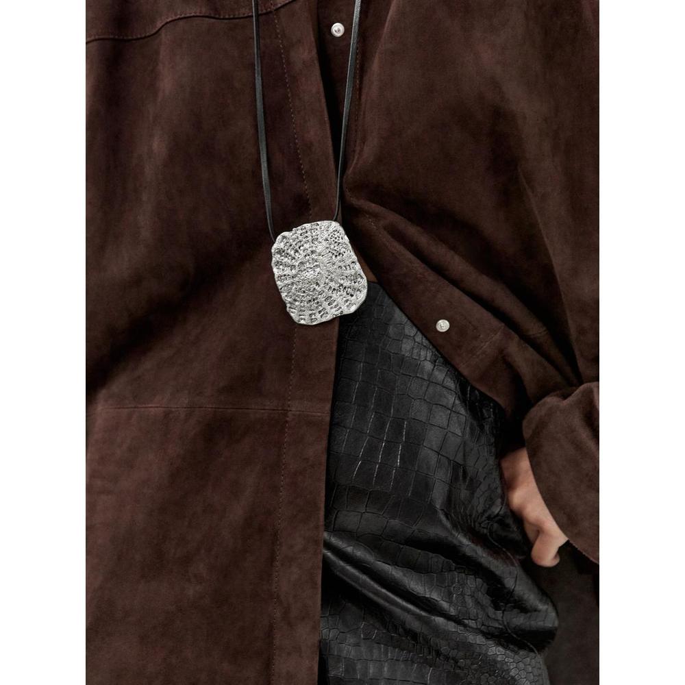 Textured Medallion Necklace 04602613808