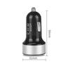 2~5PCS Auto Vehicle Car Dual USB Car Charger QC 3.0 Fast Charging Adapter Cigarette Lighter LED Voltmeter For All Mobile Phone